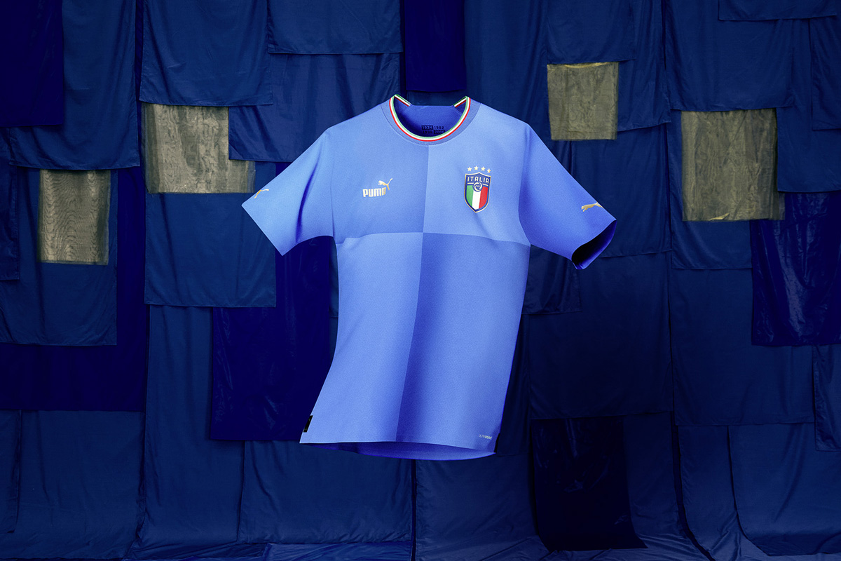 Heimtrikot der italienischen Nationalmannschaft für die Saison 2022